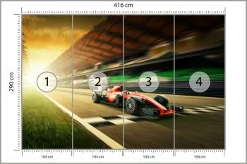Fototapeta Bolid F1 Na Lini Finiszu - obrazek 3