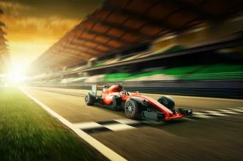 Fototapeta Bolid F1 Na Lini Finiszu - obrazek 2