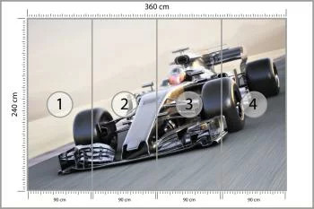 Fototapeta Bolid F1 W Ruchu - obrazek 3