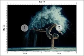 Fototapeta Gimnastyczka Podczas Występu - obrazek 3