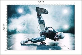 Fototapeta Tancerz Breakdance Podczas Występu - obrazek 3