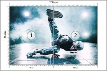Fototapeta Tancerz Breakdance Podczas Występu - obrazek 3