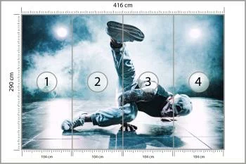 Fototapeta Tancerz Breakdance Podczas Występu - obrazek 3