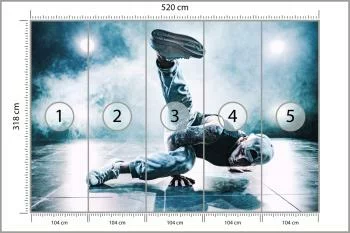 Fototapeta Tancerz Breakdance Podczas Występu - obrazek 3