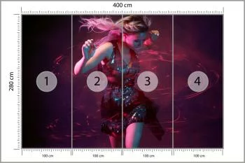 Fototapeta Młoda Kobieta W Tańcu - obrazek 3