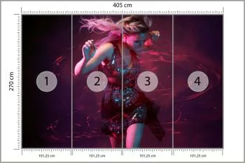 Fototapeta Młoda Kobieta W Tańcu - obrazek 3