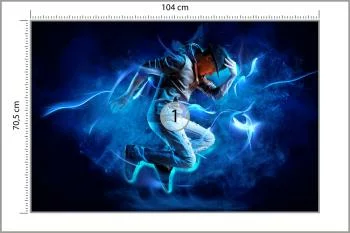 Fototapeta Tancerz Podczas Występu Z Efektami Specjalnymi - obrazek 3