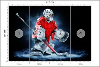 Fototapeta Bramkarz Hokejowy - obrazek 3