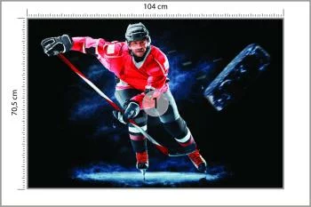 Fototapeta Trenujący Hokeista - obrazek 3