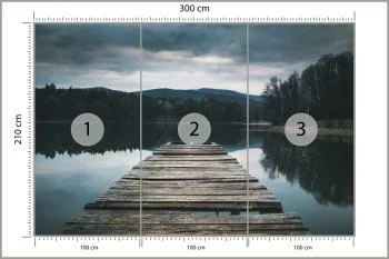 Fototapeta Drewniany Pomost Nad Jeziorem - obrazek 3