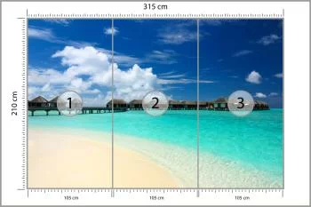 Fototapeta Plaża Słońce Pomost - obrazek 3
