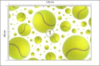 Fototapeta Piłki Tenisowe - obrazek 3