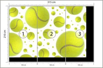 Fototapeta Piłki Tenisowe - obrazek 3