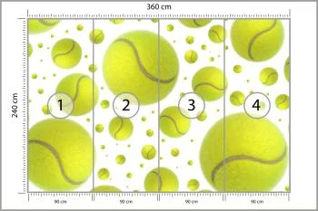 Fototapeta Piłki Tenisowe - obrazek 3