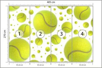 Fototapeta Piłki Tenisowe - obrazek 3
