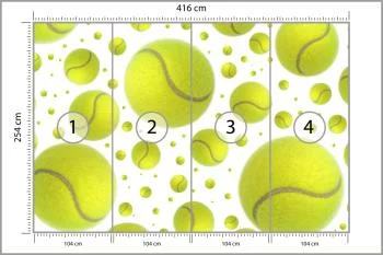 Fototapeta Piłki Tenisowe - obrazek 3