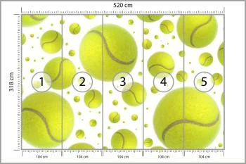 Fototapeta Piłki Tenisowe - obrazek 3
