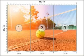 Fototapeta Piłka Tenisowa Na Boisku - obrazek 3