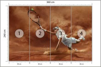 Fototapeta Profesjonalna Tenisistka - obrazek 3