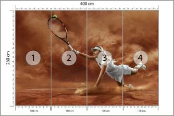 Fototapeta Profesjonalna Tenisistka - obrazek 3