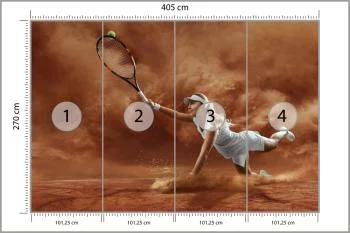 Fototapeta Profesjonalna Tenisistka - obrazek 3