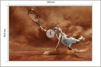 Fototapeta Profesjonalna Tenisistka - obrazek 3