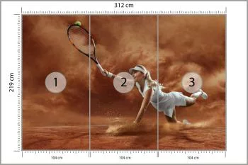 Fototapeta Profesjonalna Tenisistka - obrazek 3
