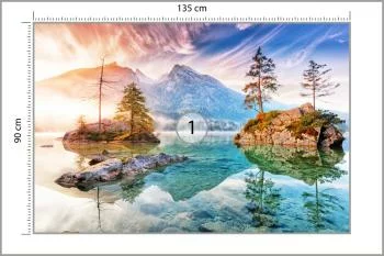 Fototapeta Jezioro Hintersee W Bawarii W Niemczech - obrazek 3