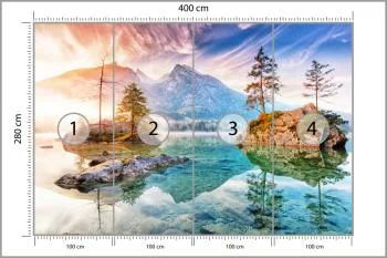 Fototapeta Jezioro Hintersee W Bawarii W Niemczech - obrazek 3