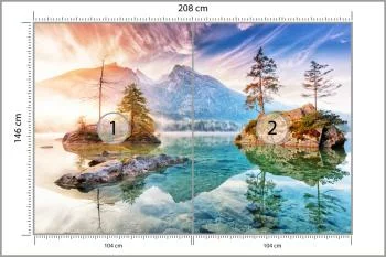 Fototapeta Jezioro Hintersee W Bawarii W Niemczech - obrazek 3