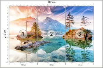 Fototapeta Jezioro Hintersee W Bawarii W Niemczech - obrazek 3