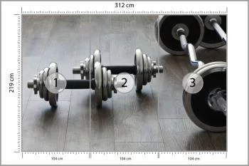 Fototapeta Hantle I Sztangi - obrazek 3