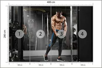 Fototapeta Muskularny Mężczyzna Podczas - obrazek 3