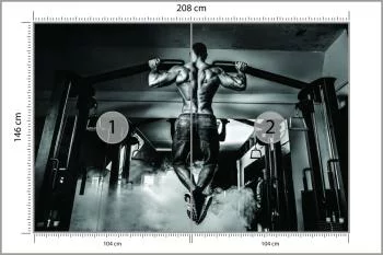 Fototapeta Kulturysta Podczas Ćwiczeń - obrazek 3