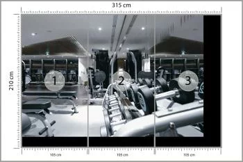 Fototapeta Wyposażenie Nowoczesnej Siłowni - obrazek 3