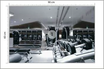 Fototapeta Wyposażenie Nowoczesnej Siłowni - obrazek 3