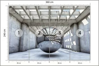 Fototapeta 3D Tunel-Do Salonu - obrazek 3