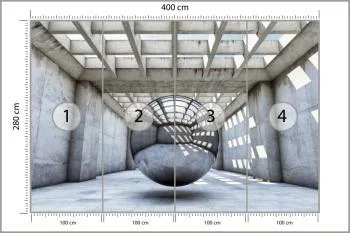 Fototapeta 3D Tunel-Do Salonu - obrazek 3
