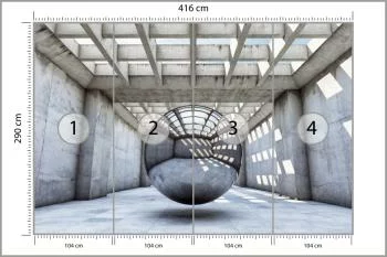 Fototapeta 3D Tunel-Do Salonu - obrazek 3