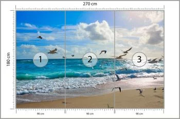 Fototapeta Plaża Morze Fale - obrazek 3