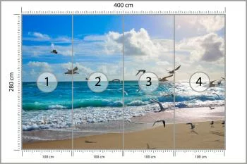 Fototapeta Plaża Morze Fale - obrazek 3