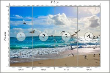 Fototapeta Plaża Morze Fale - obrazek 3