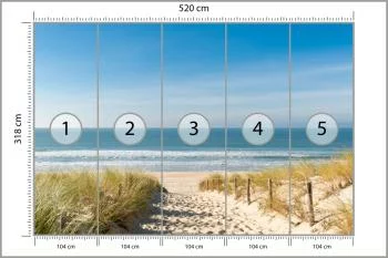 Fototapeta Plaża Morze Wydmy - obrazek 3