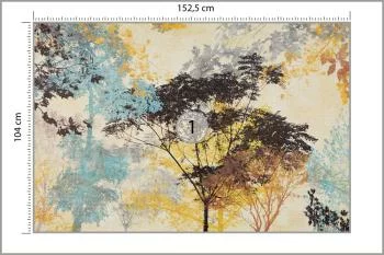 Fototapeta Malowane Drzewa Vintage - obrazek 3