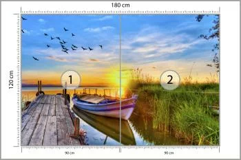 Fototapeta Łódka Przy Pomoście - obrazek 3