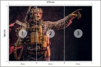 Fototapeta Żołnierz W Kamuflażu - obrazek 3