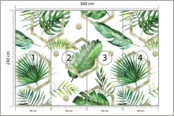 Fototapeta Liście Monstera - obrazek 3
