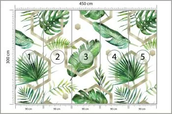 Fototapeta Liście Monstera - obrazek 3