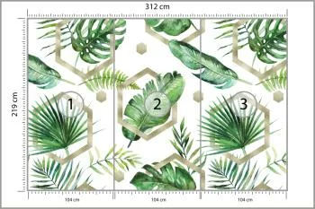 Fototapeta Liście Monstera - obrazek 3