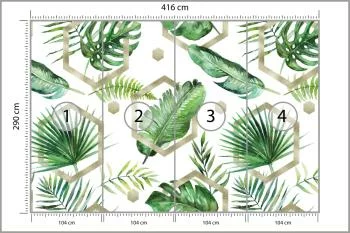 Fototapeta Liście Monstera - obrazek 3